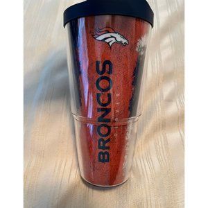 Denver Broncos Tervis Tumbler 24 oz with Lid NFL Football Made USA